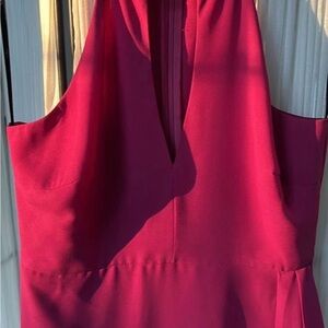 Lulu's Deep Pink Sleeveless Dress